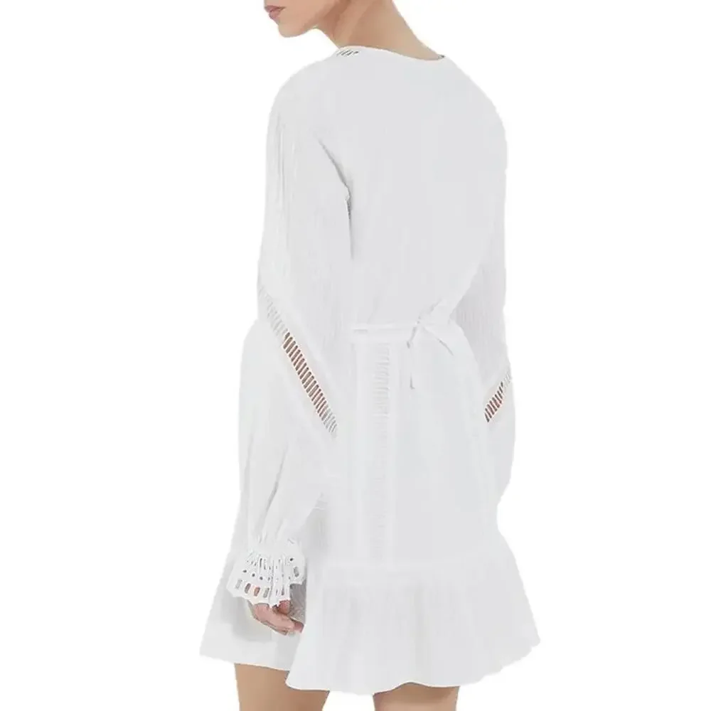 The Kooples Ladder Trim Cotton Lace Dress US Size Medium / FR 2 NWT $345 - Picture 2 of 10